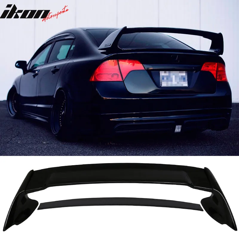 2006-2011 Honda Civic Mugen Style Rear Trunk Spoiler Wing ABS