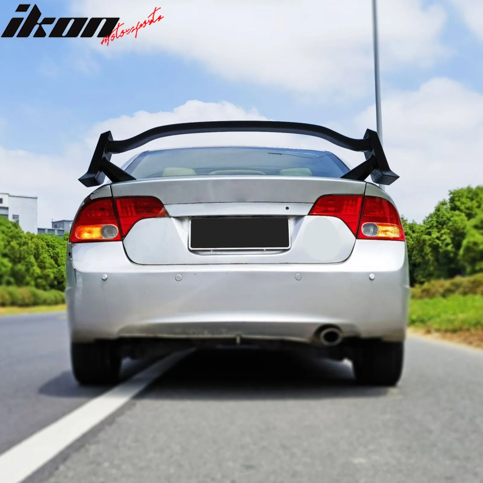 2006-2011 Honda Civic Type R Matte Black Rear Trunk Spoiler Lip ABS