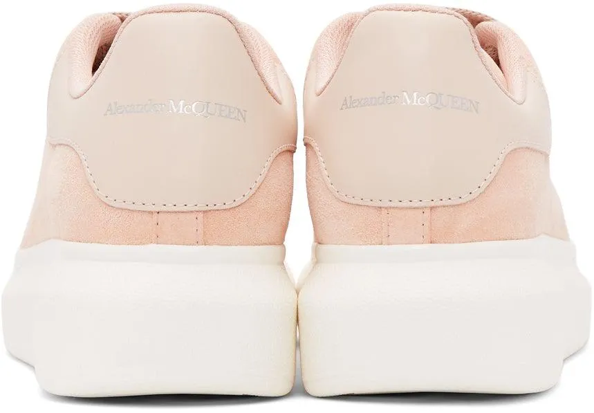 Alexander McQueen Pink Suede Oversized Sneakers