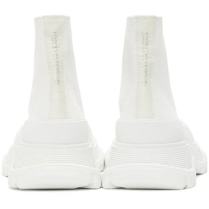 Alexander McQueen White Tread Slick High Sneakers
