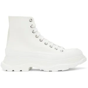 Alexander McQueen White Tread Slick High Sneakers