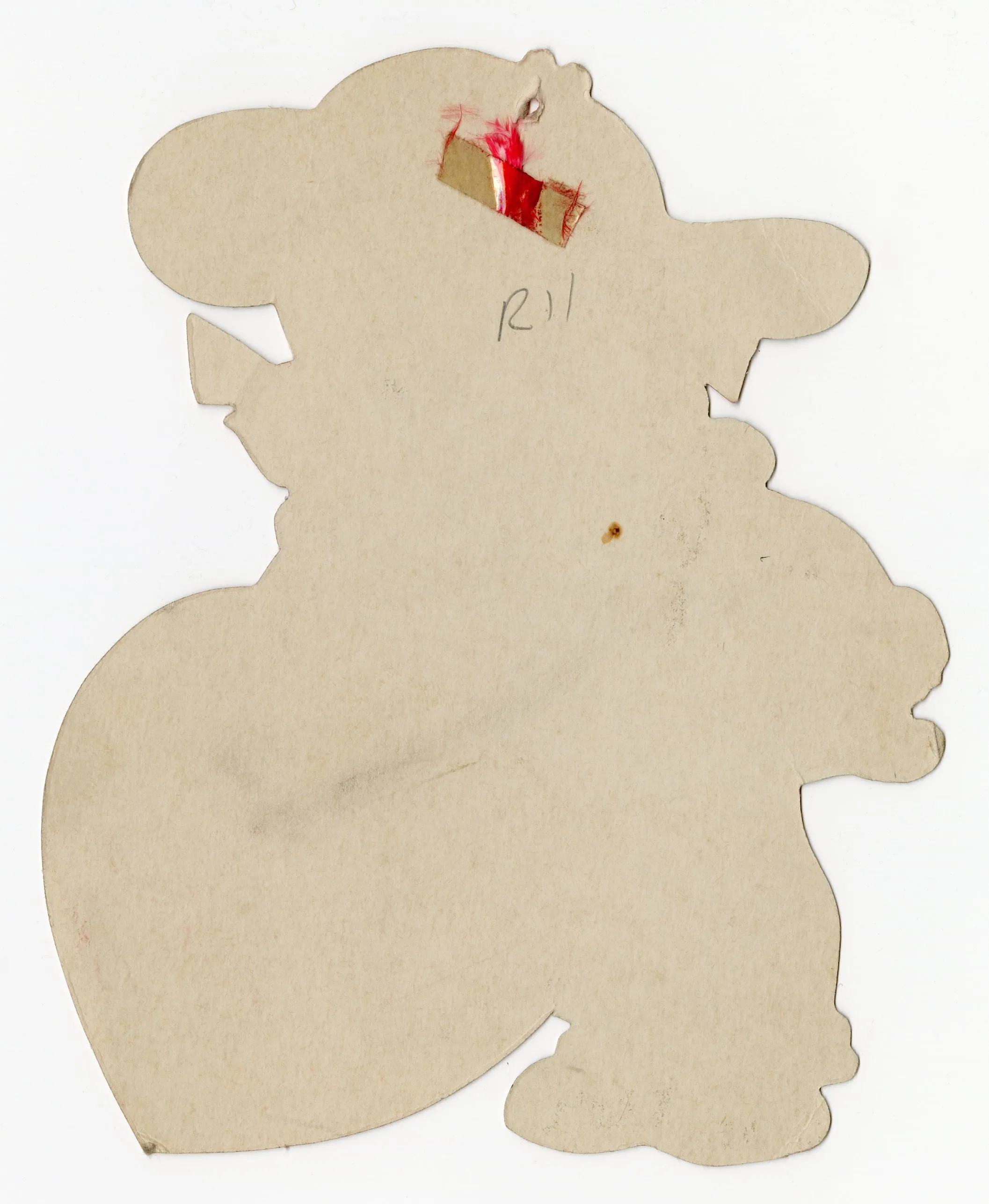 Antique 1930's-1940's VALENTINE Little Girl with Scissors || "I'm Just Cut Out For You"