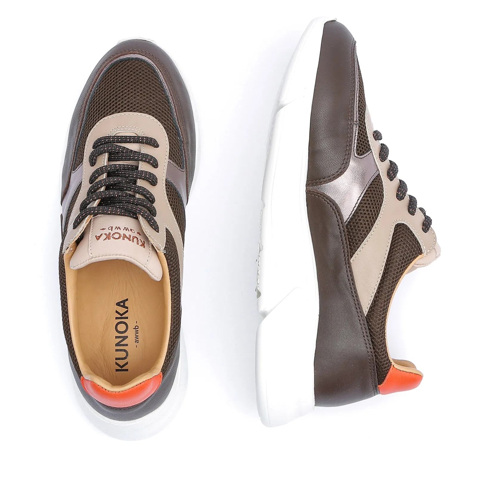 ARI platform sneaker - chocolate