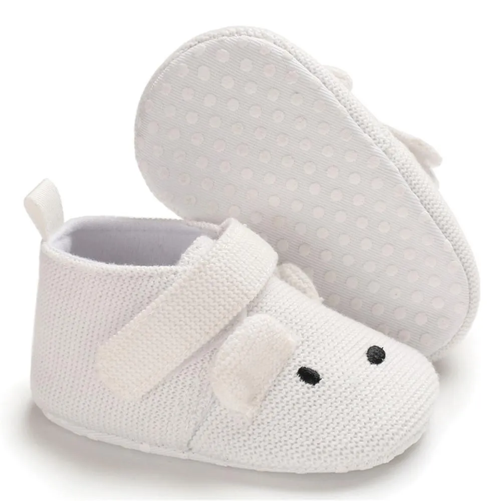 Baby Unisex Cartoon Magic Tape Flats Kids Shoes Wholesale