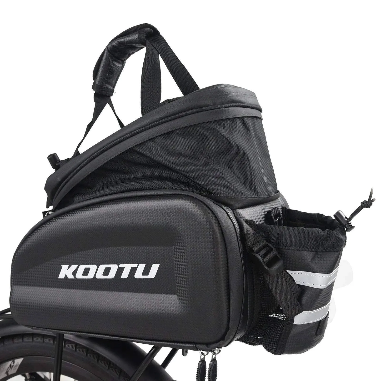 Bicycle Trunk Bag Rear Saddle Rack Bag 35L Capacity Luggage Bag