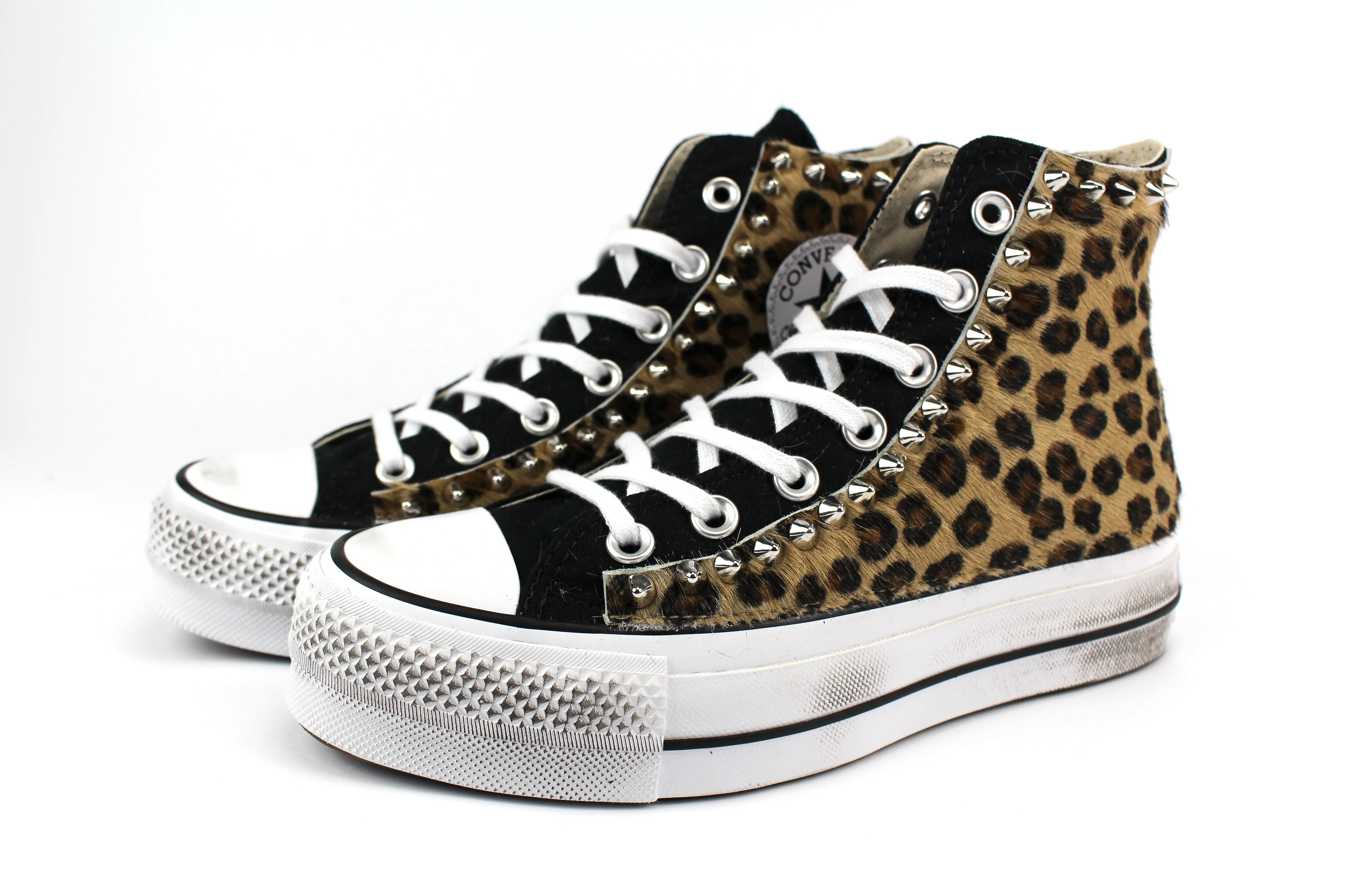 Converse All Star Platform Cavallino Maculato & Borchie