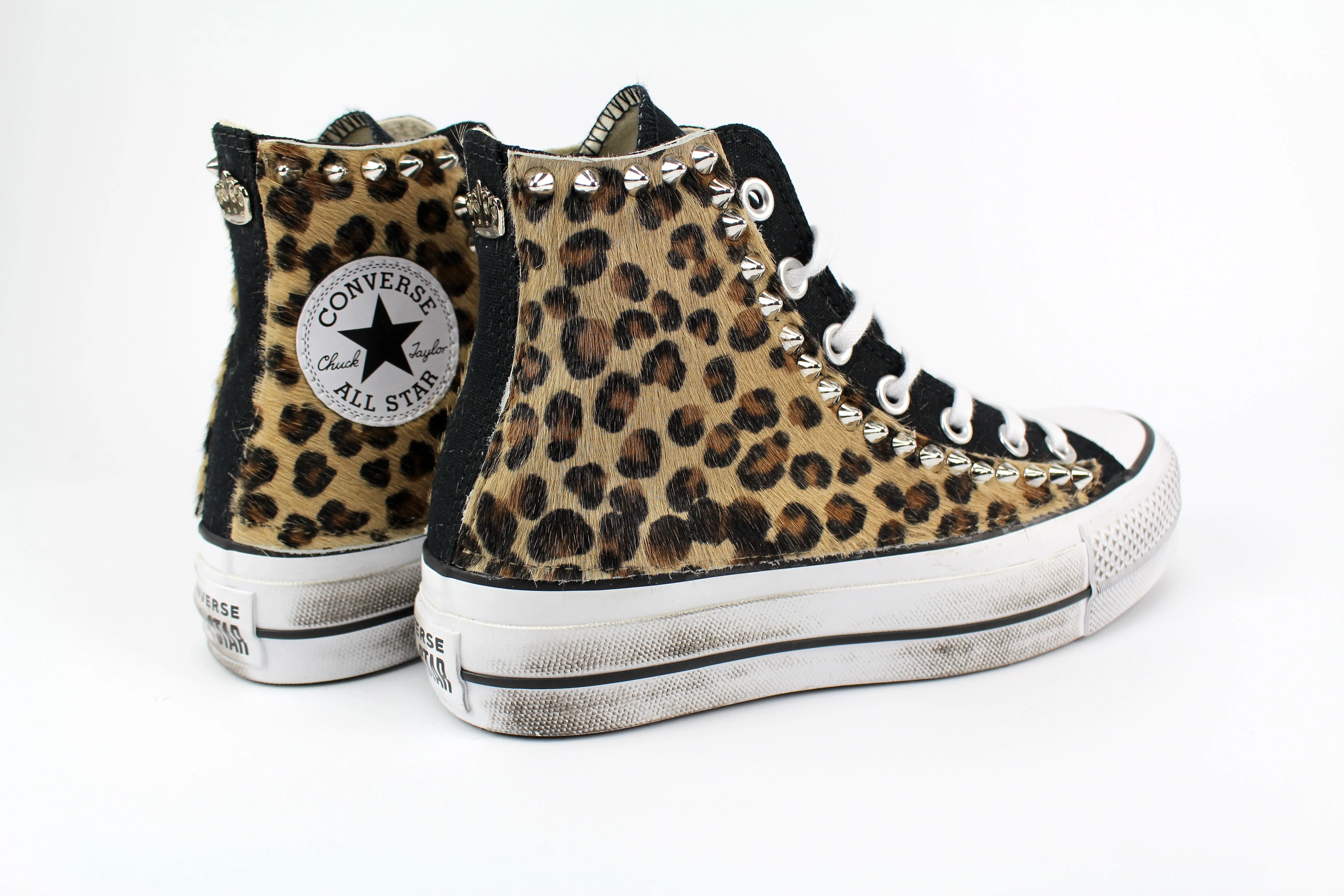Converse All Star Platform Cavallino Maculato & Borchie