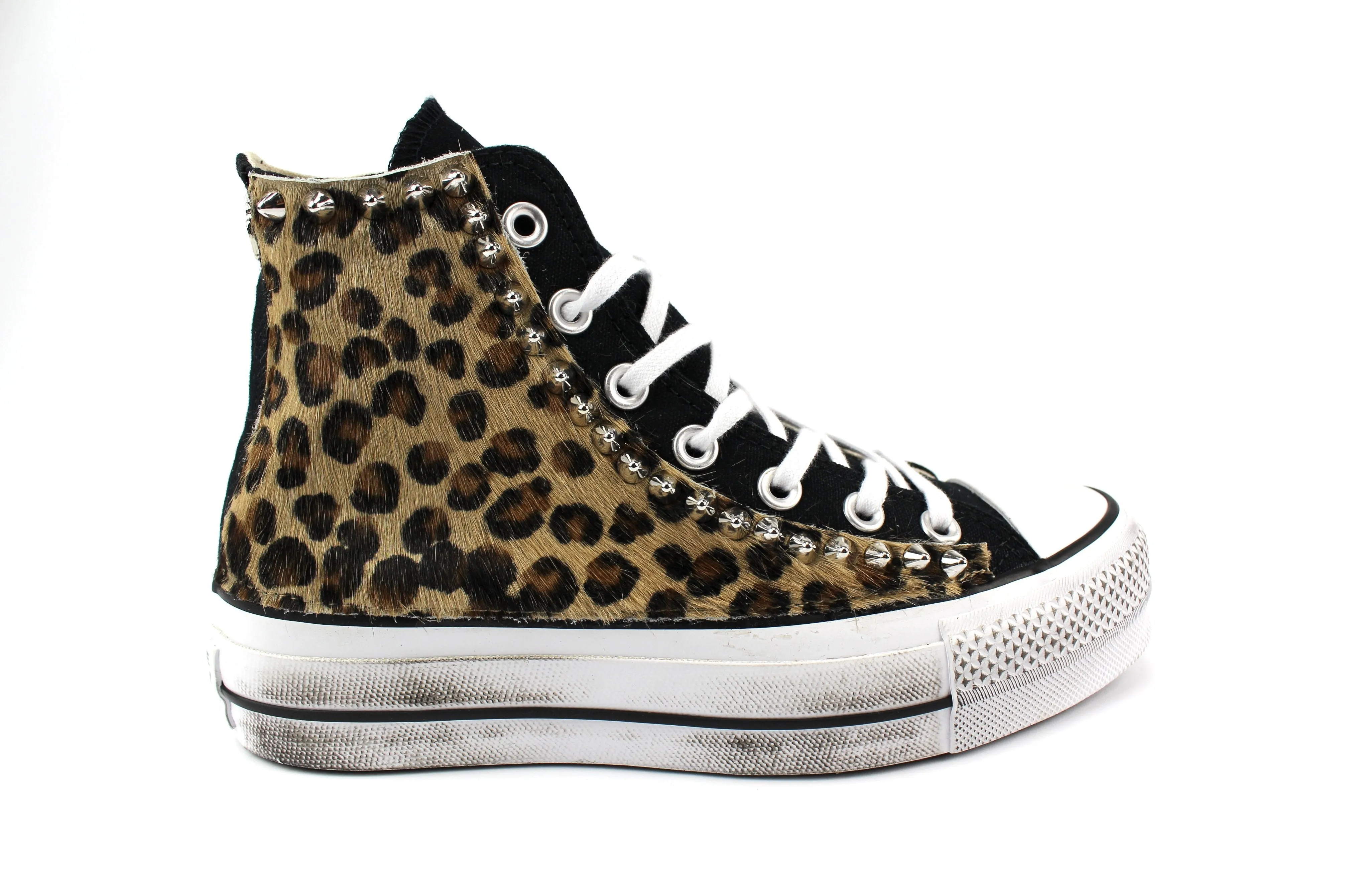 Converse All Star Platform Cavallino Maculato & Borchie