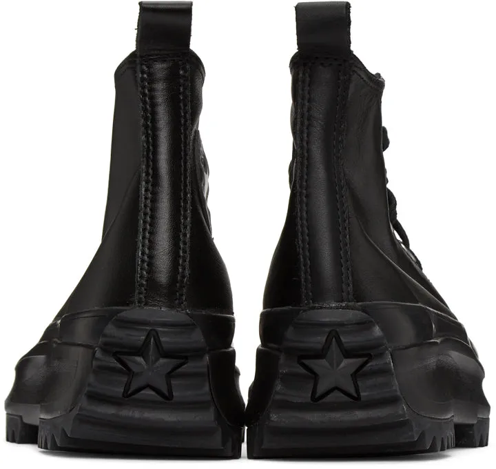 Converse Black Leather Run Star Hike High-Top Sneakers
