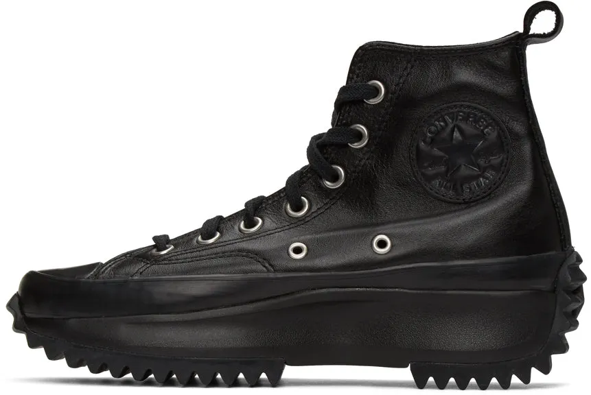 Converse Black Leather Run Star Hike High-Top Sneakers