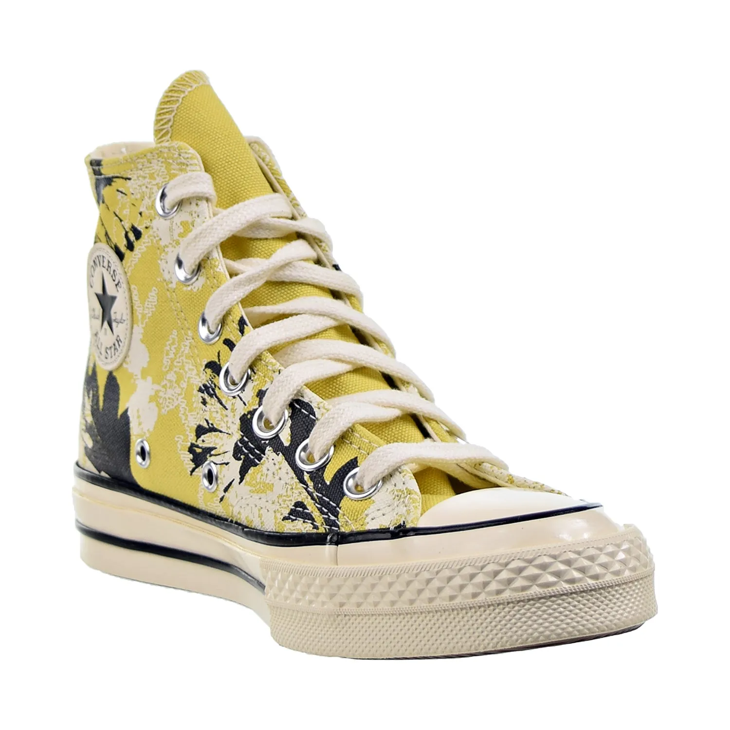 Converse Chuck 70 Hi "Hybrid Floral" Women's Shoes Saturn Gold-Black-Egret