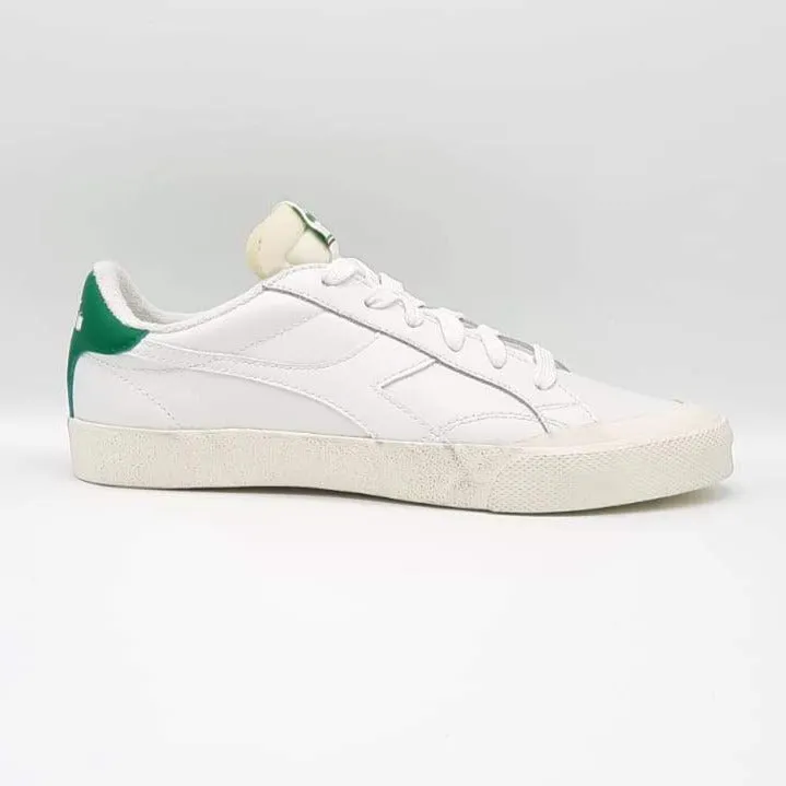 DIADORA MELODY LEATHER DIRTY Bianco/Crema Pisello