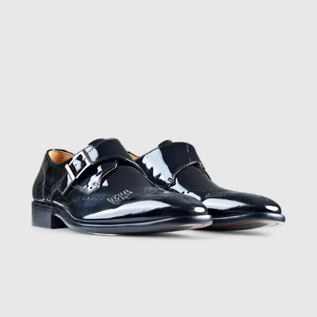 Fabino Dress Single Monk Strap Black  M3220051