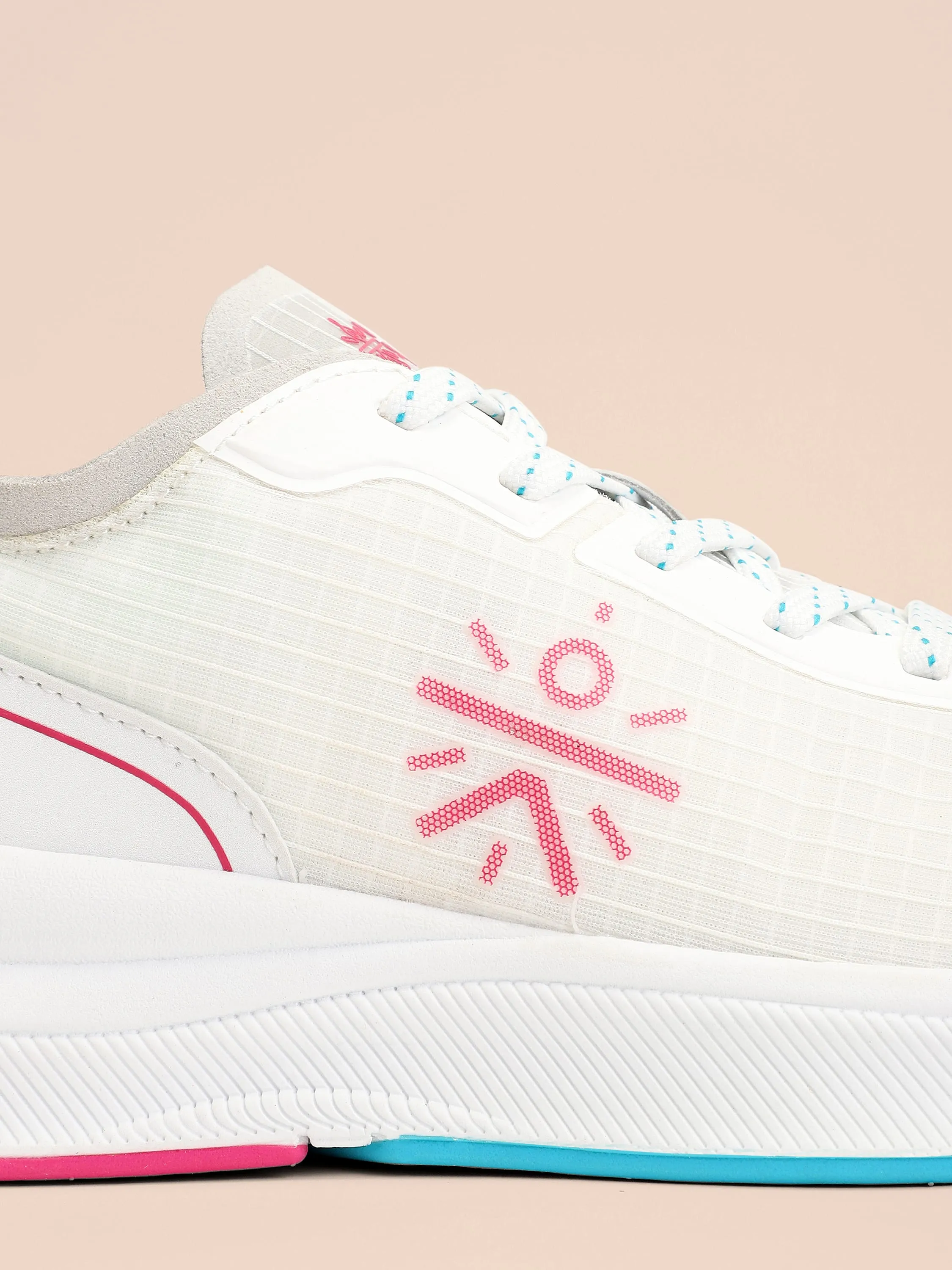 Flamingo Women Running Shoes - White/Red