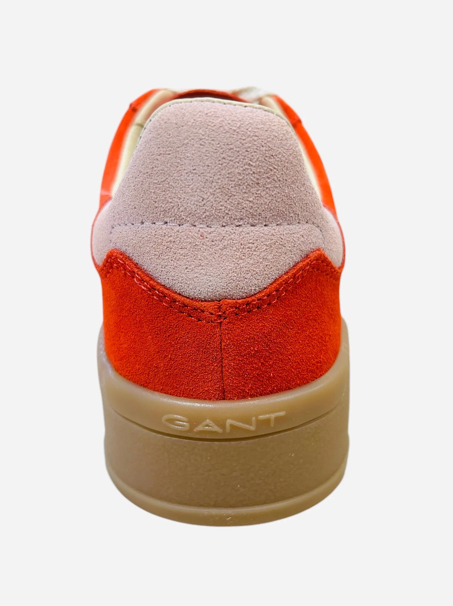 Gant red suede retro platform sneakers