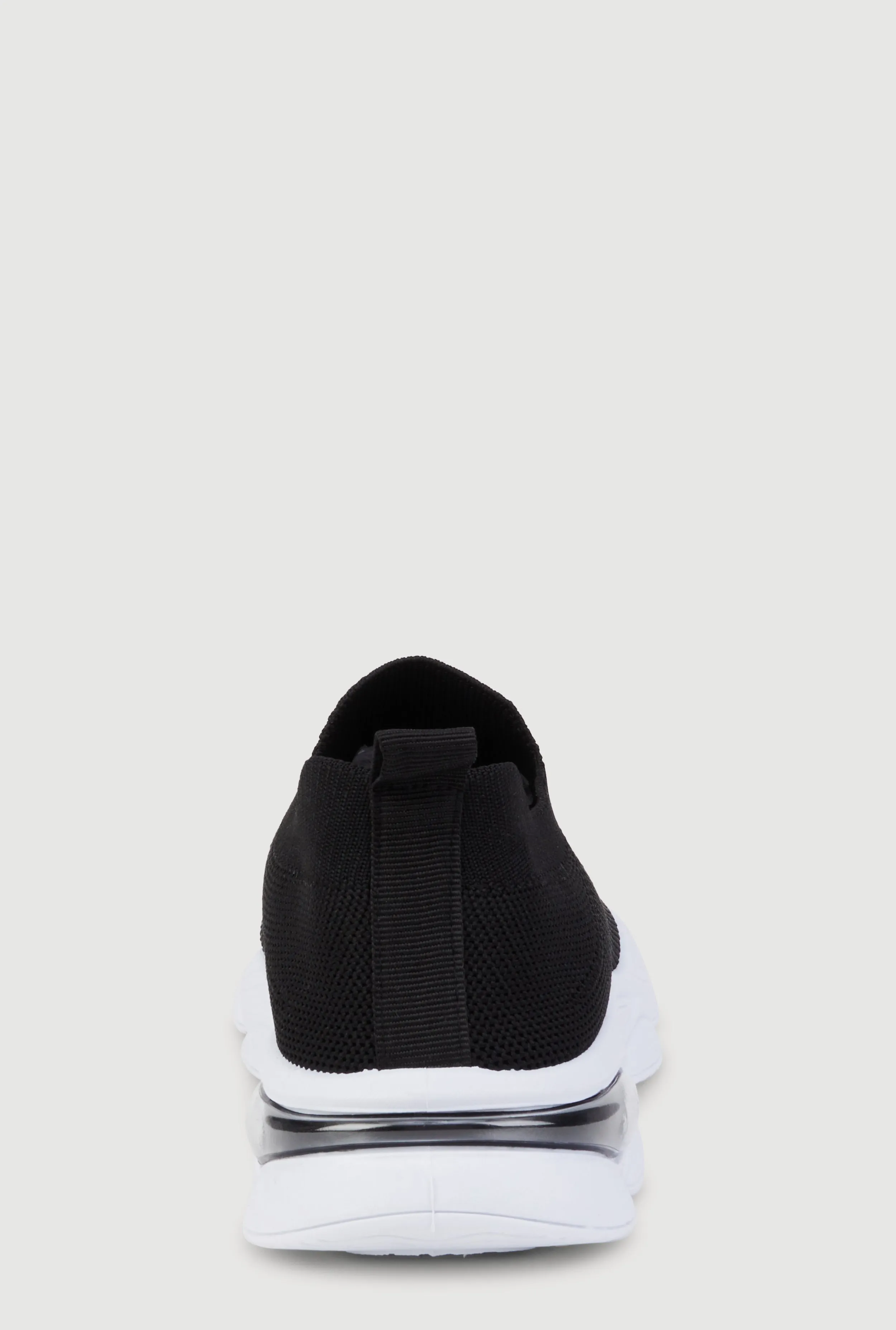 Girls Textured Knit Slip On Platform Sneakers