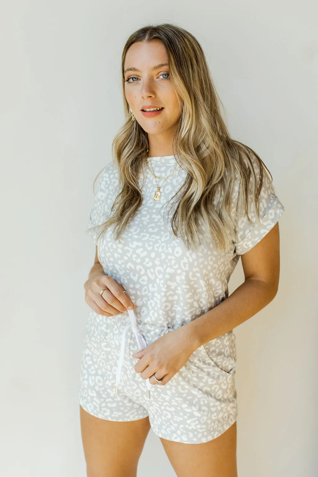 grey tones romper