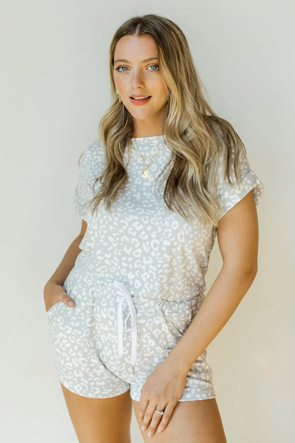 grey tones romper