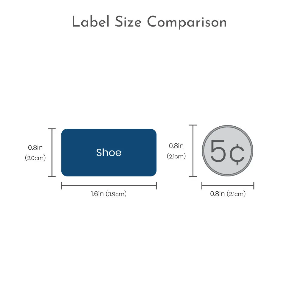 Hearts Shoe Labels