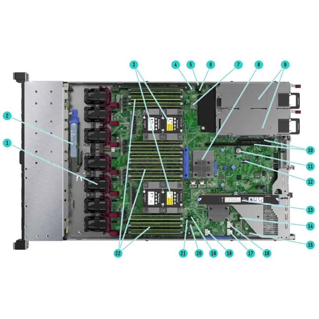 HPE ProLiant DL360 Gen10 3204 1.9GHz 6-core 1P 16GB-R S100i 8SFF 500W PS Server | P03629-B21