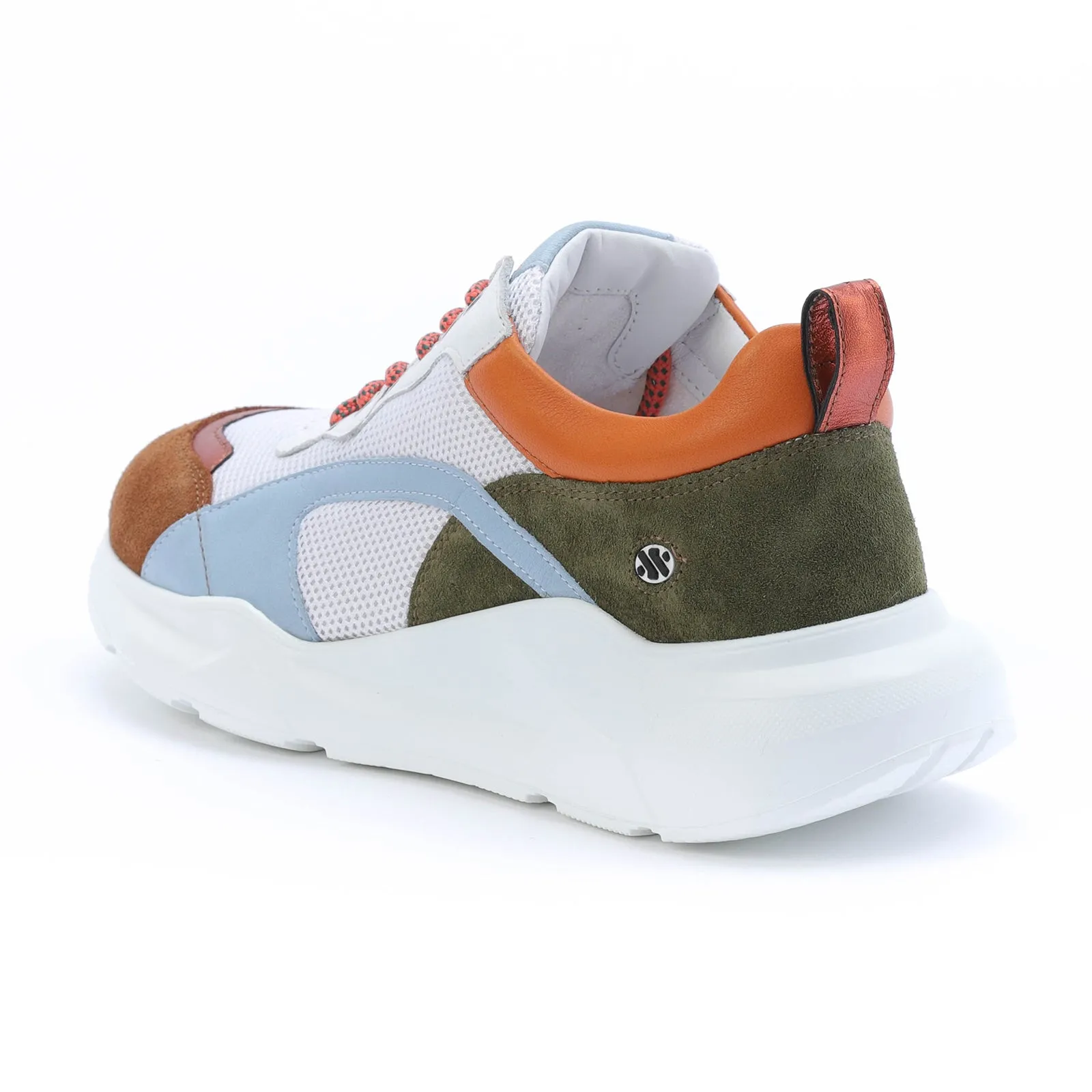 IZZI platform sneaker - brown and kaki