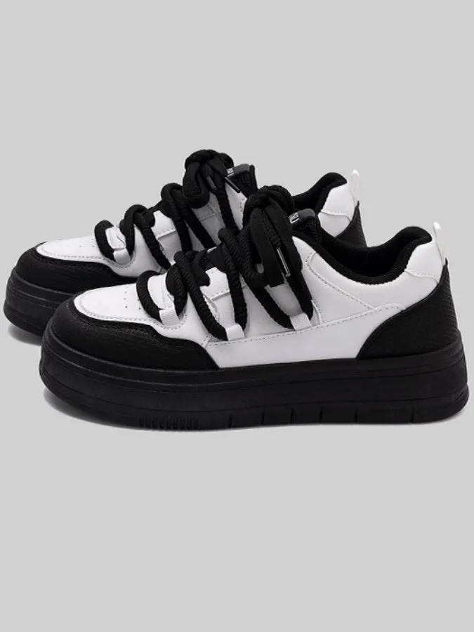 Lace-up Platform Sneakers　X2999