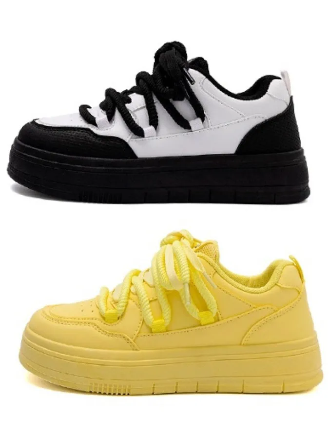Lace-up Platform Sneakers　X2999