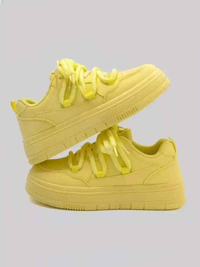 Lace-up Platform Sneakers　X2999