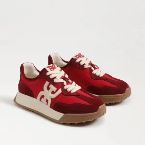 Langley Sneaker in Deep Scarlet
