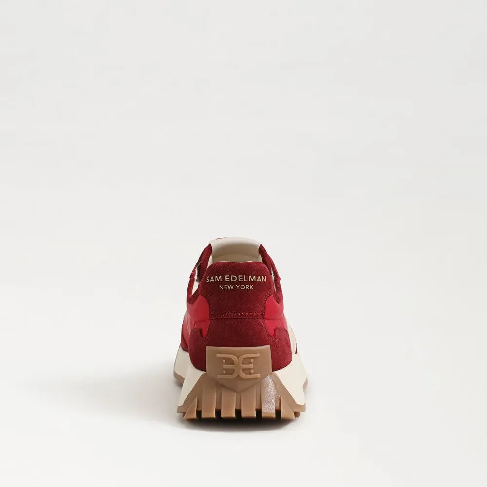 Langley Sneaker in Deep Scarlet