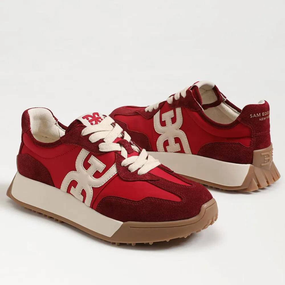 Langley Sneaker in Deep Scarlet