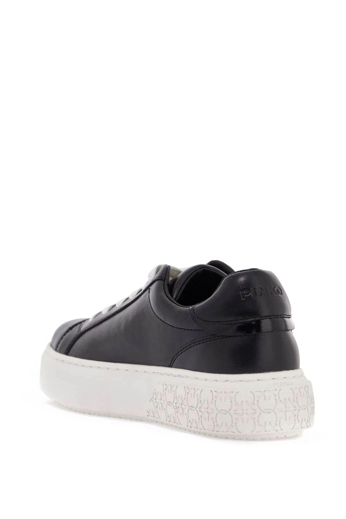 monogram detail platform sneakers with SS0071 P001 BLACK