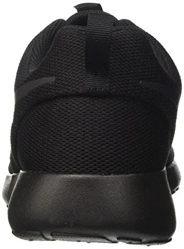 Nike Womens Roshe One Fabric Low Top Lace Up, Black/Black/Dark Grey, Size 9.5