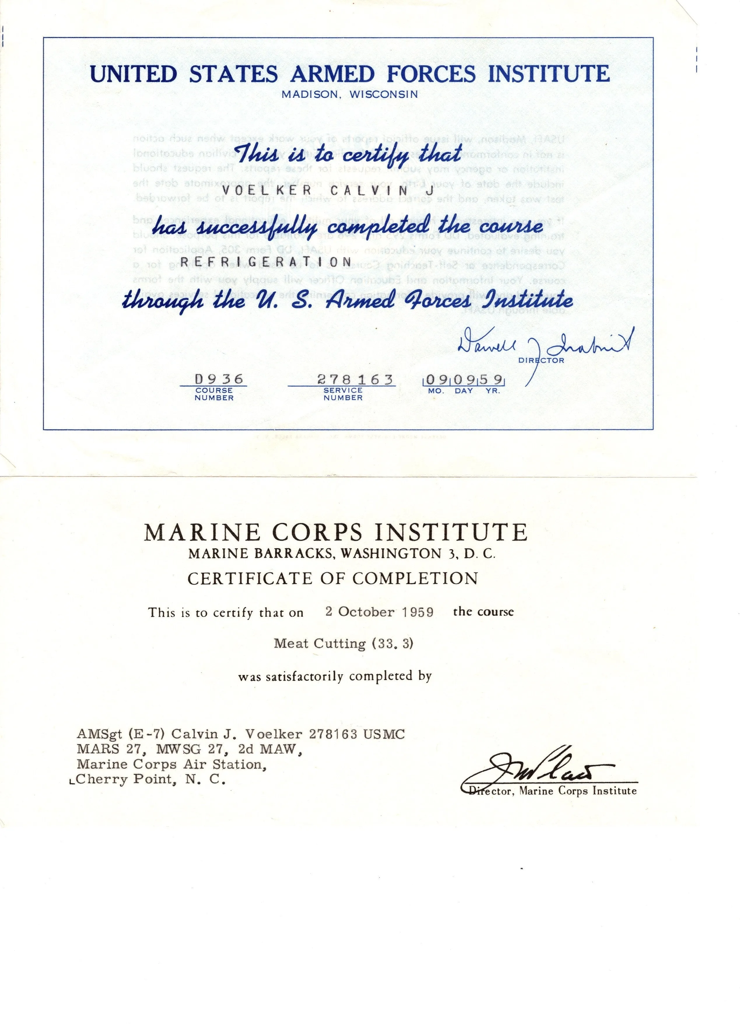 Original U.S. WWII USMC Named Enlisted Fighter Pilot VMF-211 Grouping