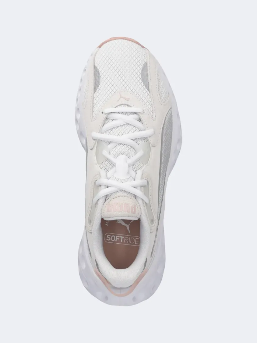 Puma Softride Frequence Women Running Shoes White/Rose