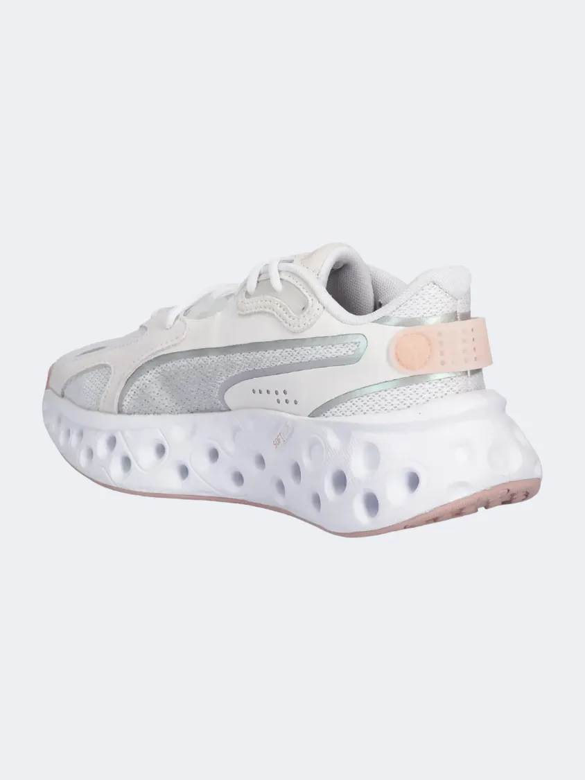 Puma Softride Frequence Women Running Shoes White/Rose