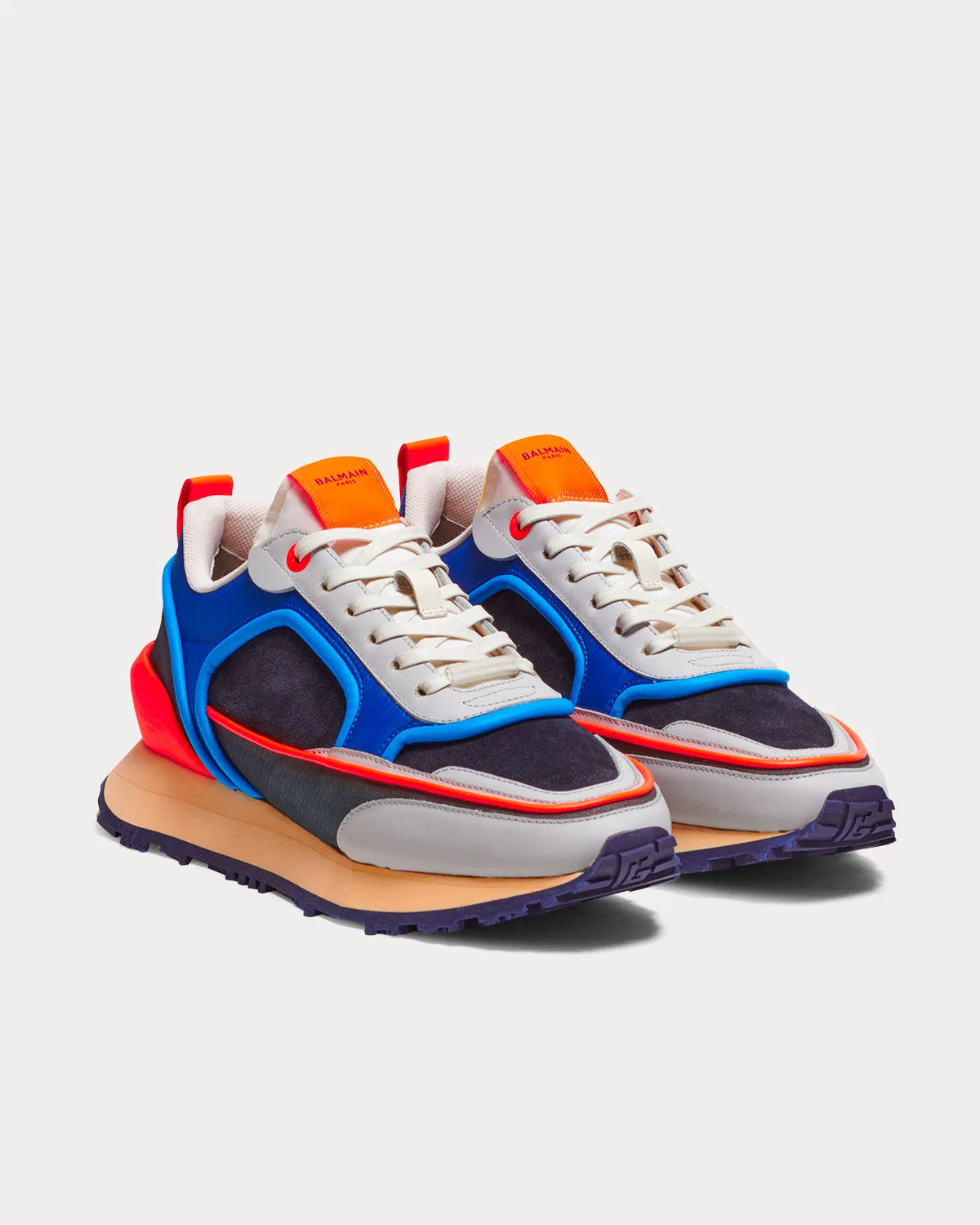 Racer Suede, Mesh & Nylon Multi Blue Low Top Sneakers
