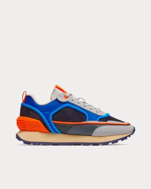 Racer Suede, Mesh & Nylon Multi Blue Low Top Sneakers