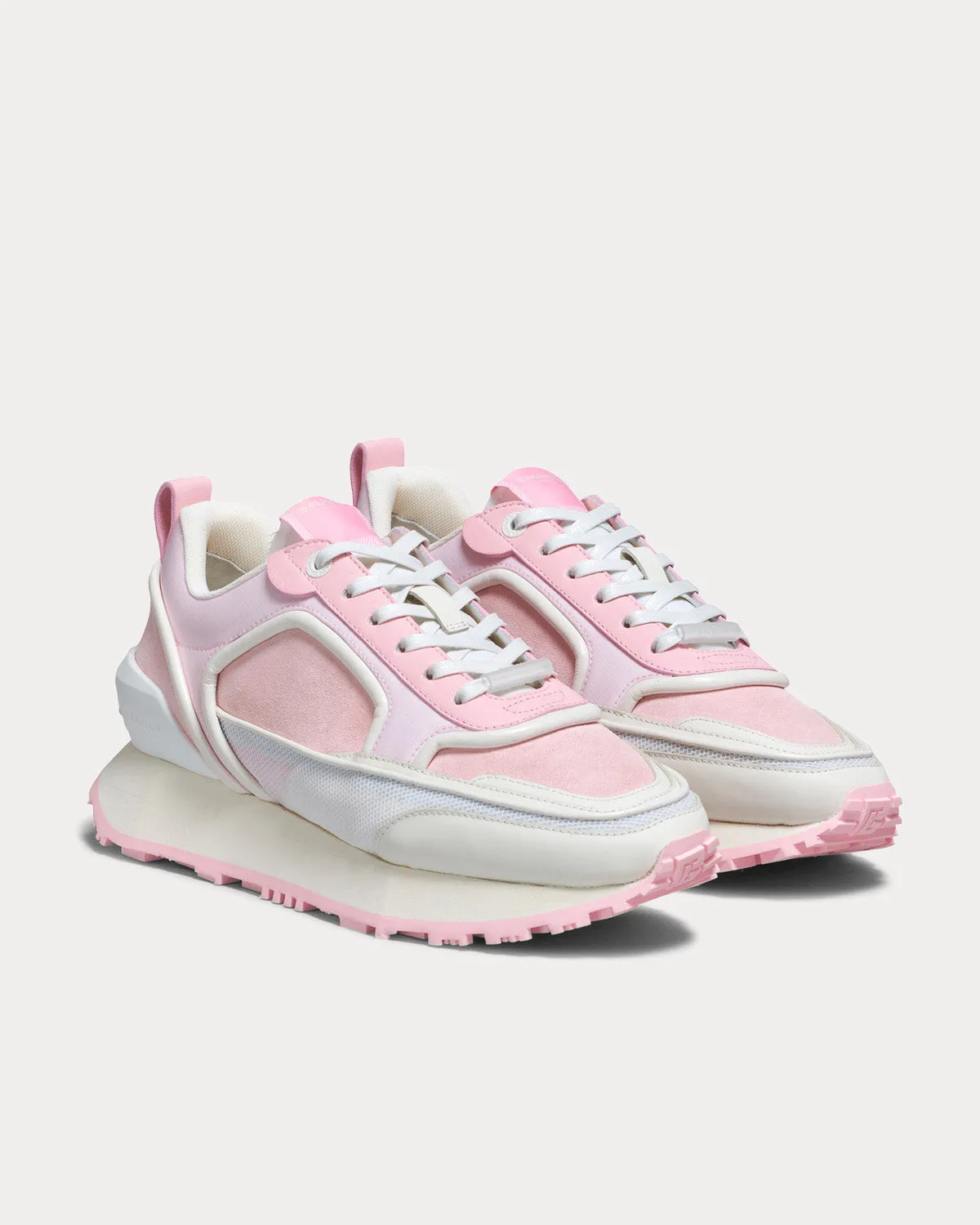Racer Suede, Nylon & Mesh Pink Low Top Sneakers