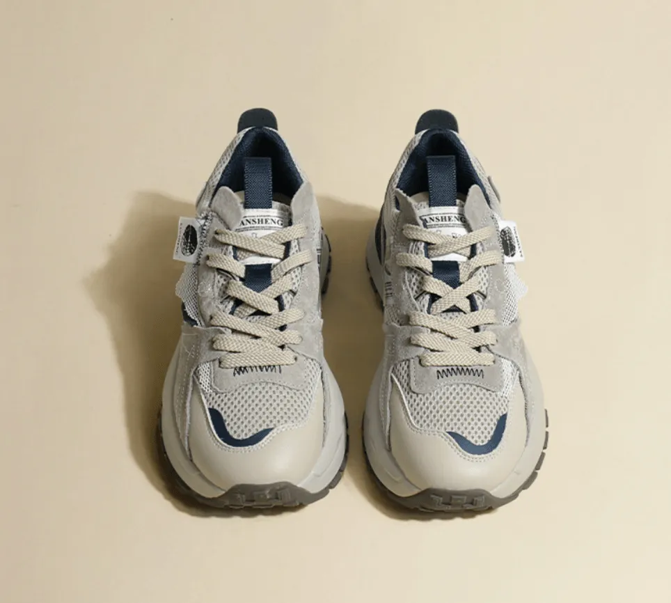 Retro Platform Sneakers for Women – Easy Matching & Mesh Surface