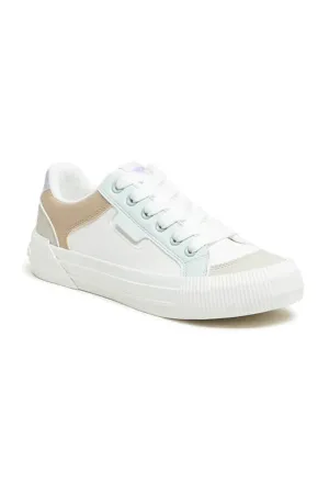 Rocket Dog Cheery Color Block Sneakers for Women in White | CHEERYBLOCKED-199