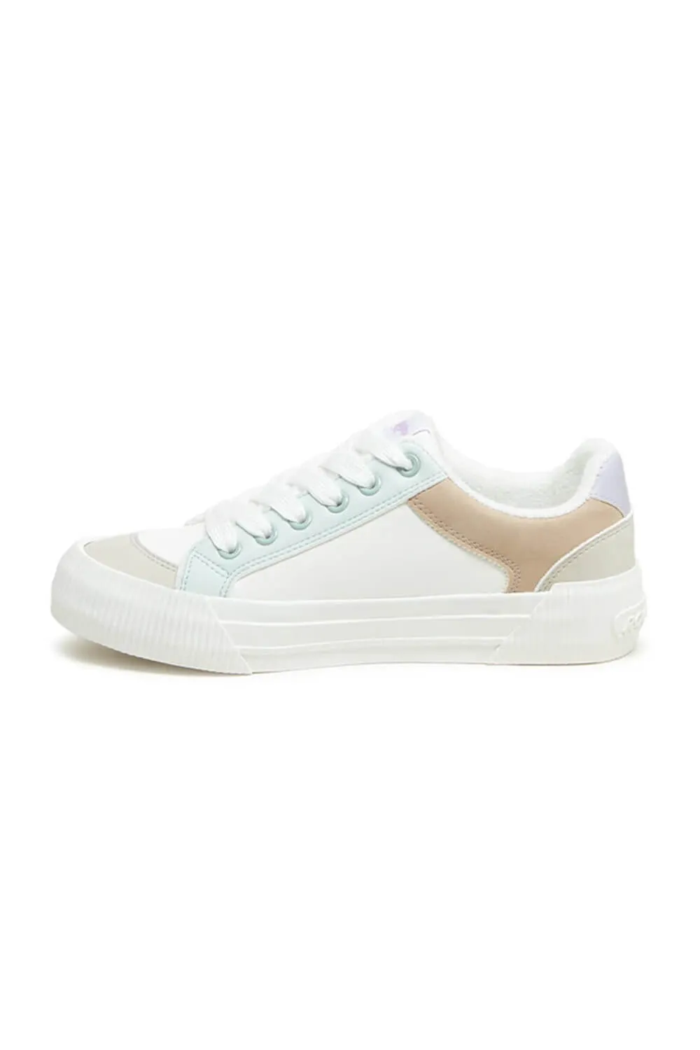 Rocket Dog Cheery Color Block Sneakers for Women in White | CHEERYBLOCKED-199