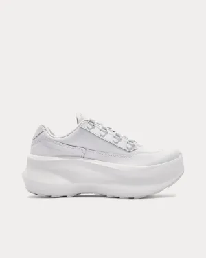 SR811 Platform Leather White Low Top Sneakers