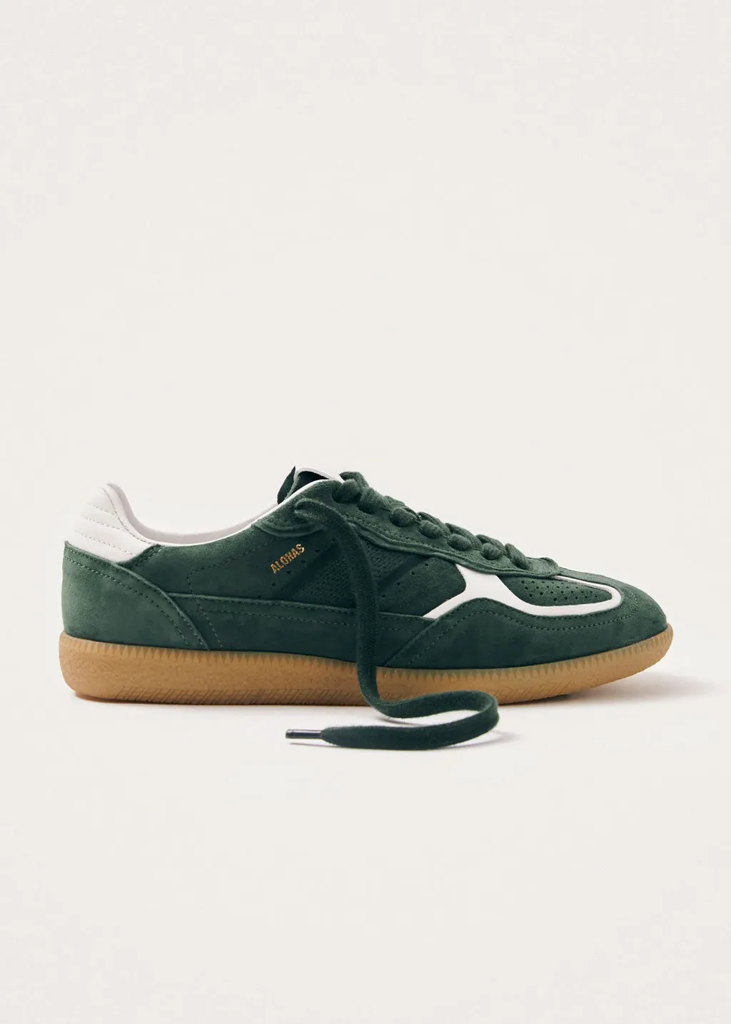 Tb.490 Rife Forest Green Leather Sneakers