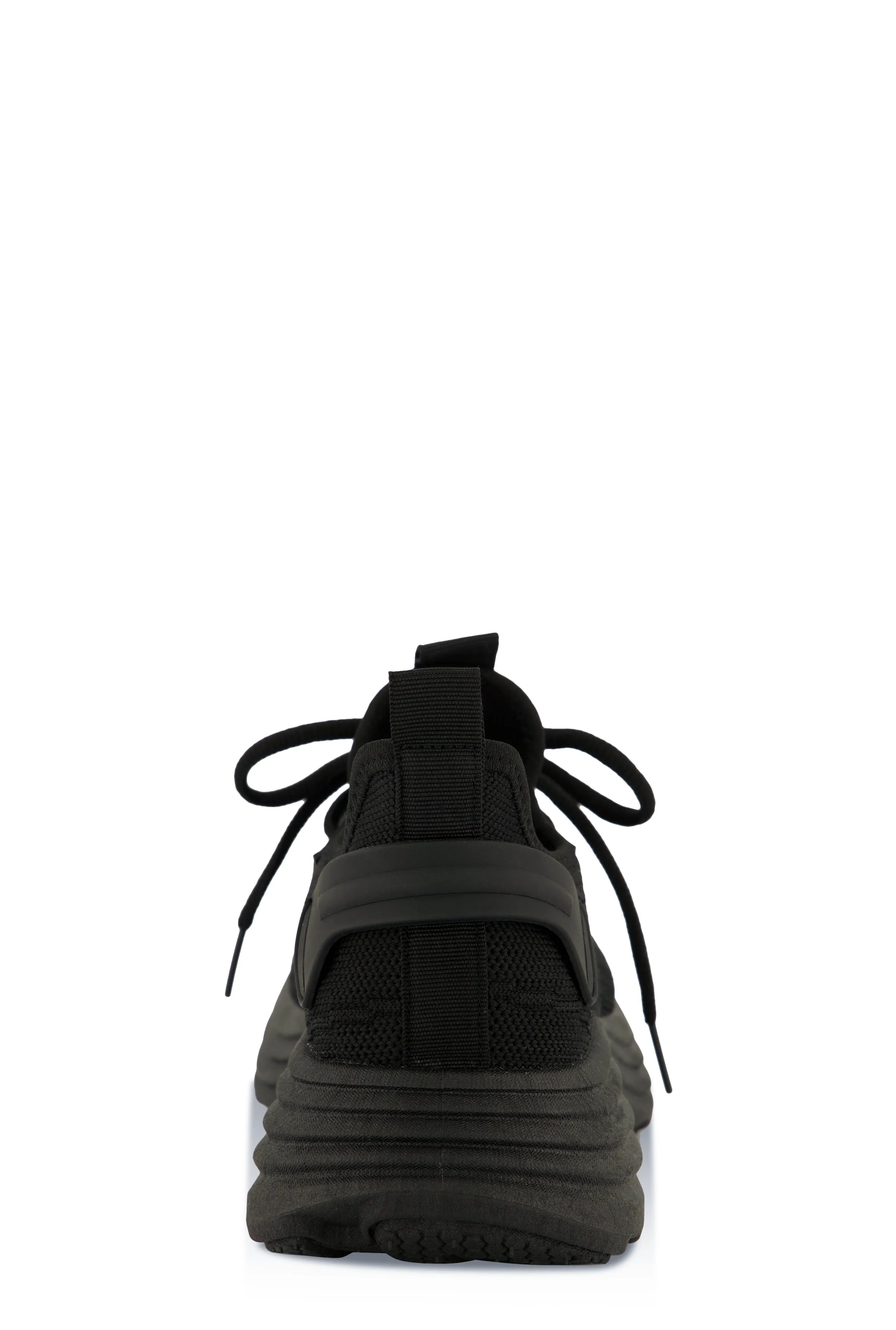 Textured Knit Platform Athletic Sneakers