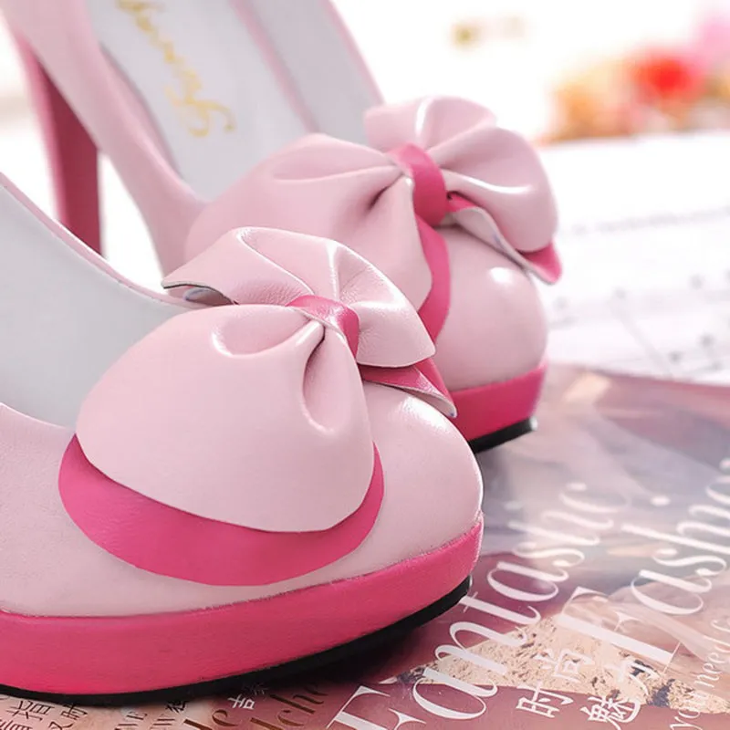 Uniwim Pastel Bow Heels Shoes SE20299
