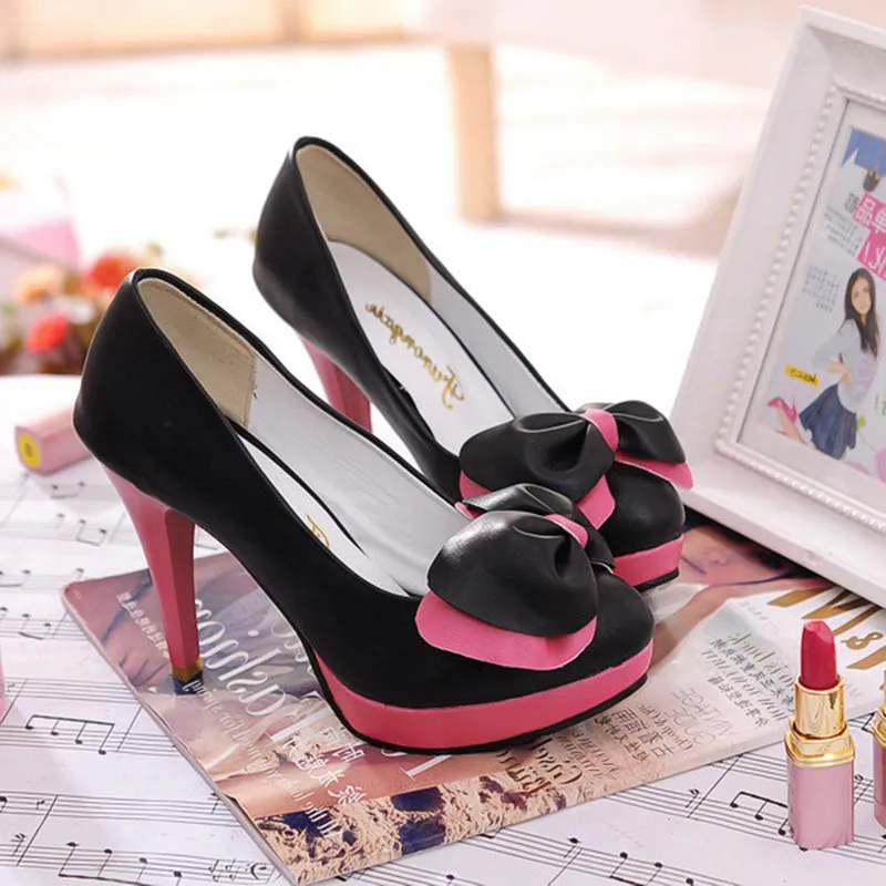 Uniwim Pastel Bow Heels Shoes SE20299