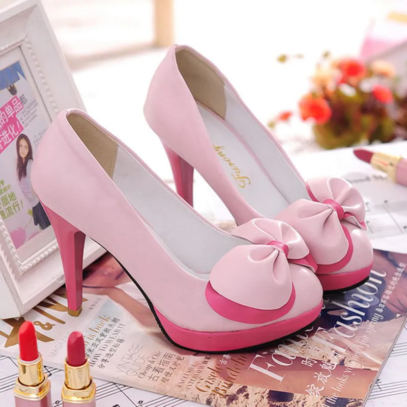 Uniwim Pastel Bow Heels Shoes SE20299