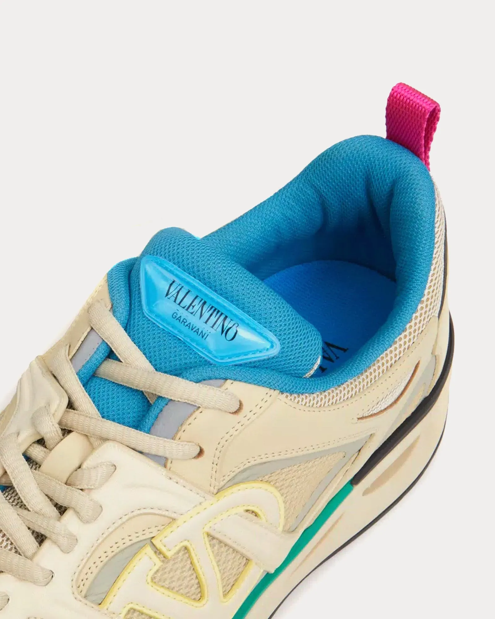 Vlogo Easyjog Calfskin & Fabric Beige / Parrot / Lime Sorbet / Black Low Top Sneakers