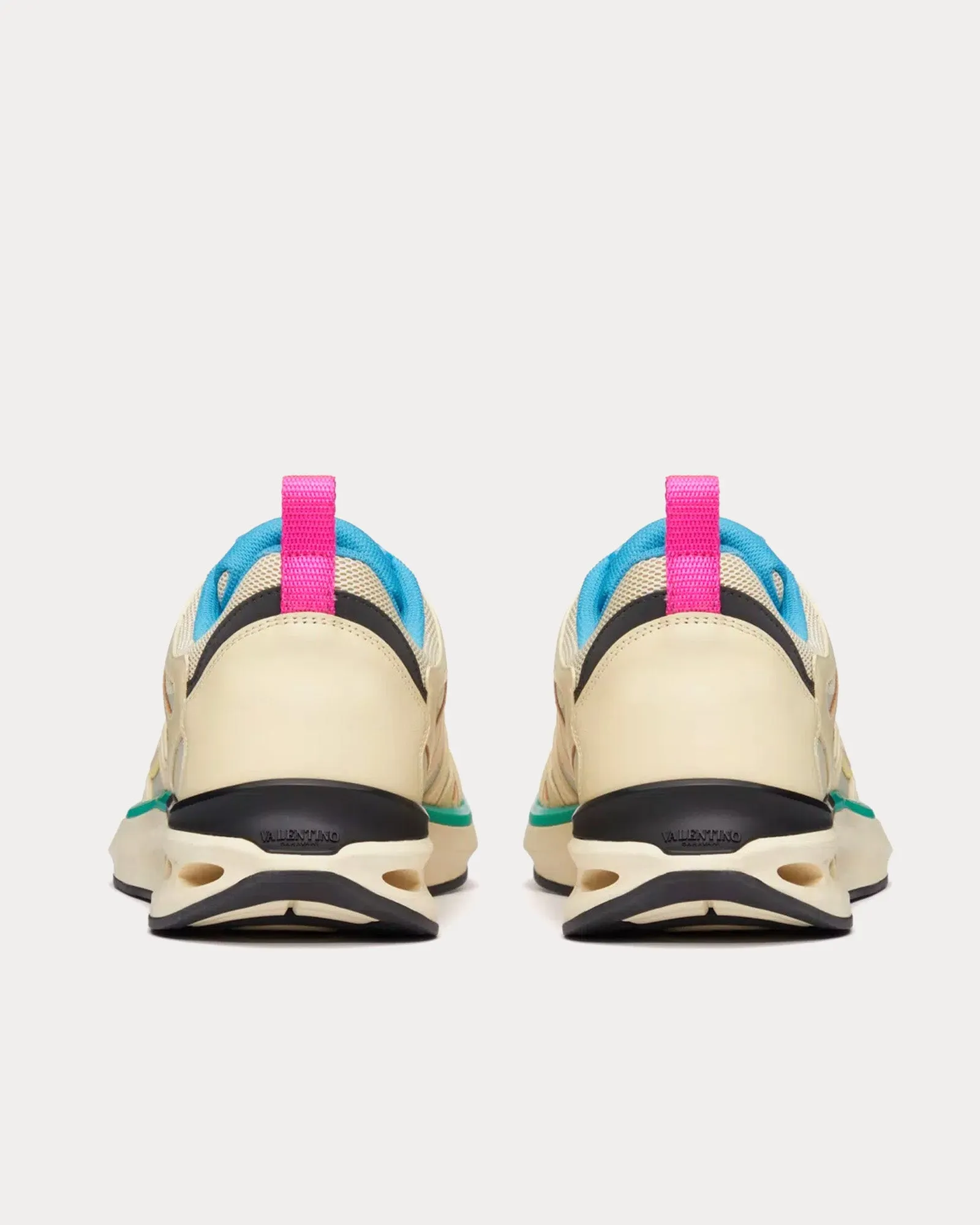 Vlogo Easyjog Calfskin & Fabric Beige / Parrot / Lime Sorbet / Black Low Top Sneakers